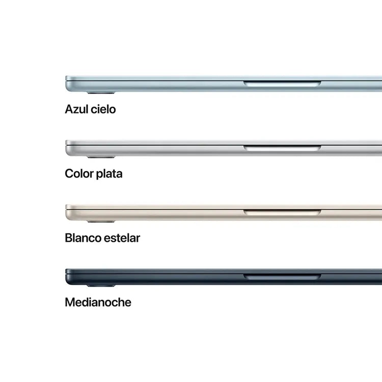 MacBook Air 13 Pulgadas Chip M5 CPU 10 Núcleos GPU 8 Núcleos - RAM 16GB - SSD 512GB - Azul Medianoche