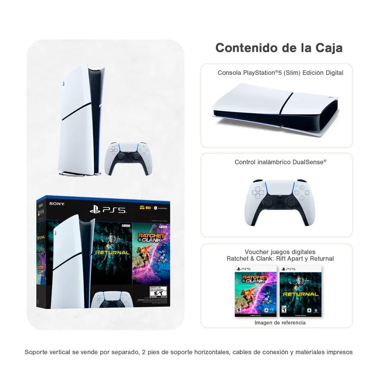 PS5 - SLIM CD + 2 juegos