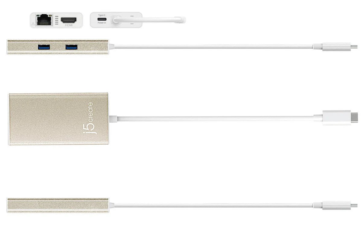 Multipuerto-C JCA374 HDMI/ETHERNET/2P.USB